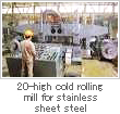 A 20-high cold rolling mill for stainless sheet steel