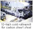 A 12-high cold rollingmill for carbon sheet steel